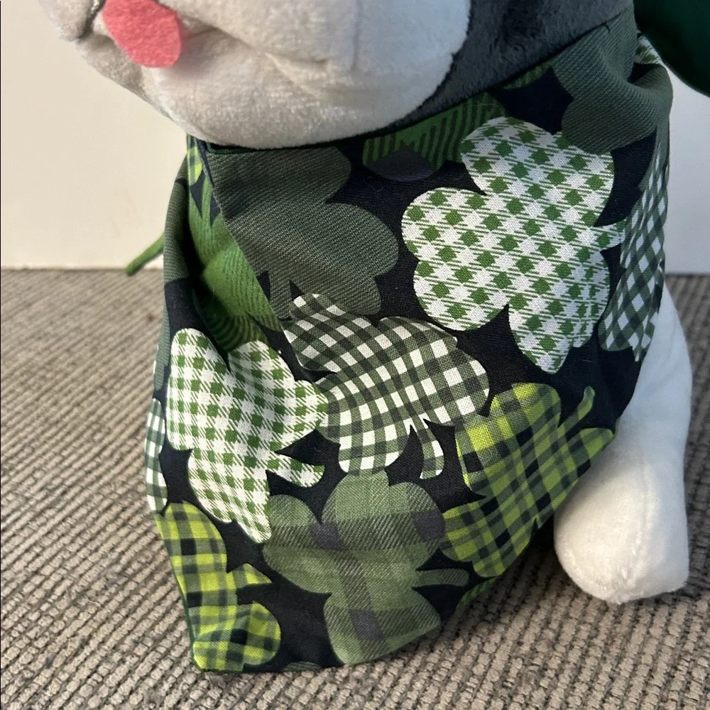 🟣 4/$15 St Patrick’s day shamrock dog bandana NEW handmade one size